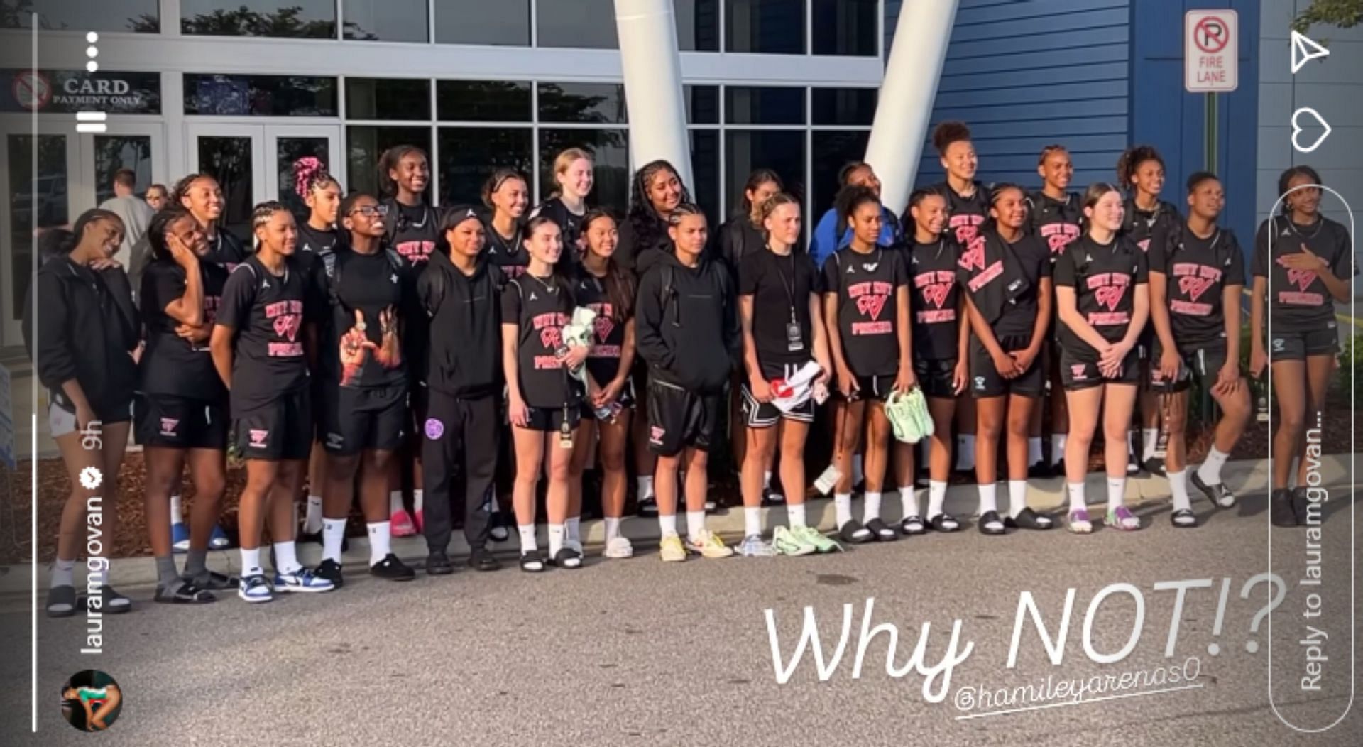 Laura Govan shares WhyNot Premier team photo featuring daughter Hamiley Arenas (Image: IG/lauramgovan)